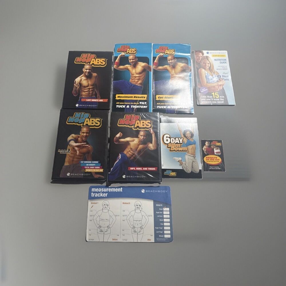 Hip Hop Abs: The Ultimate Ab-Sculpting System (DVD, 2016, 3 Disc Set) + Bonus